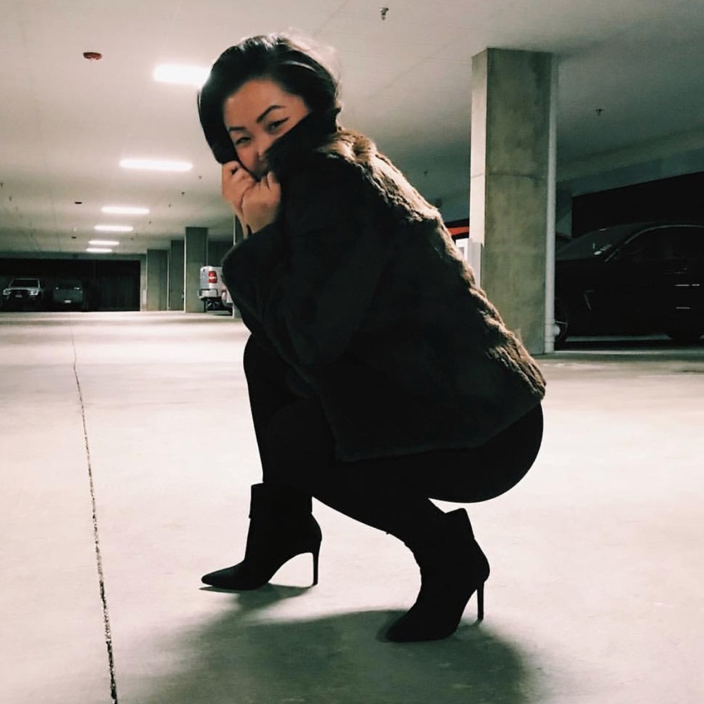 Theory rabbit fur jacket